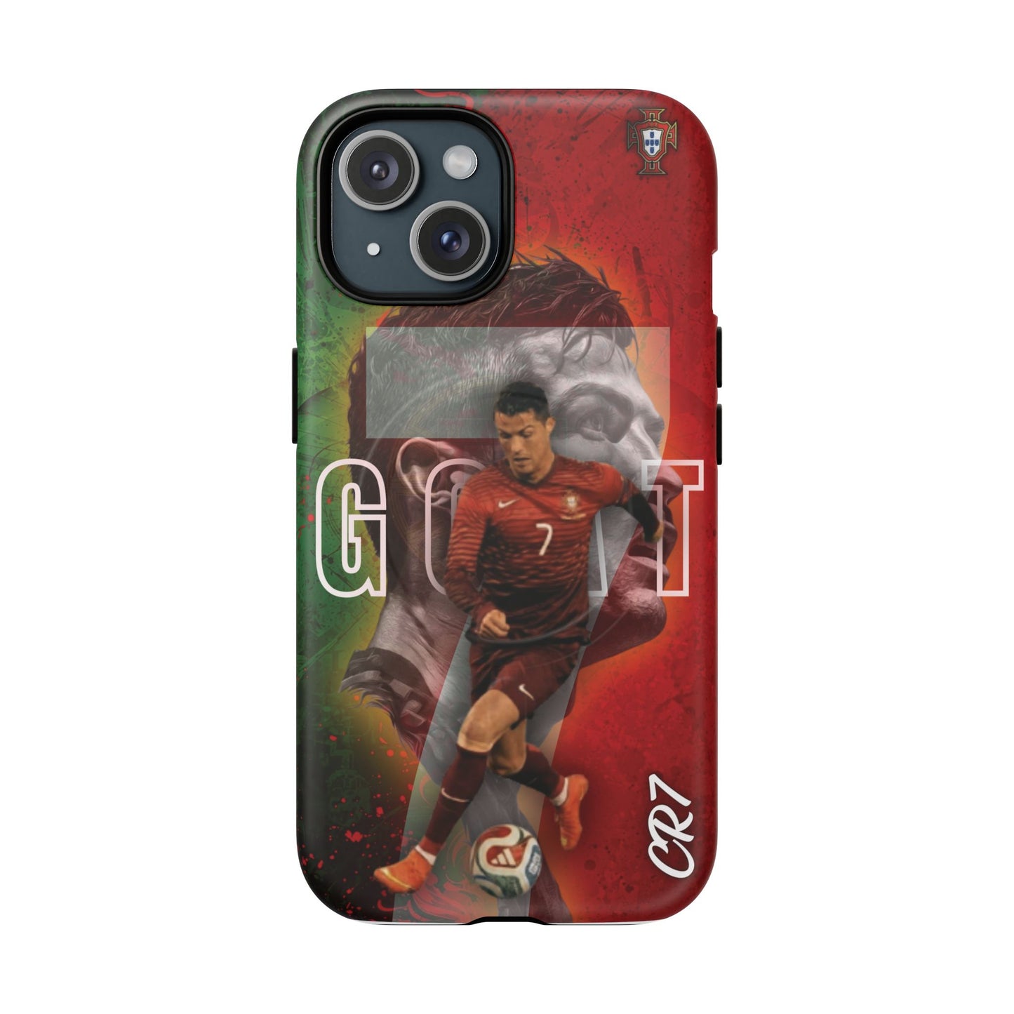 CR7 Portugal Soccer Tough Magnetic Phone Case — Cristiano Ronaldo ‘Grit’ Protective Cover