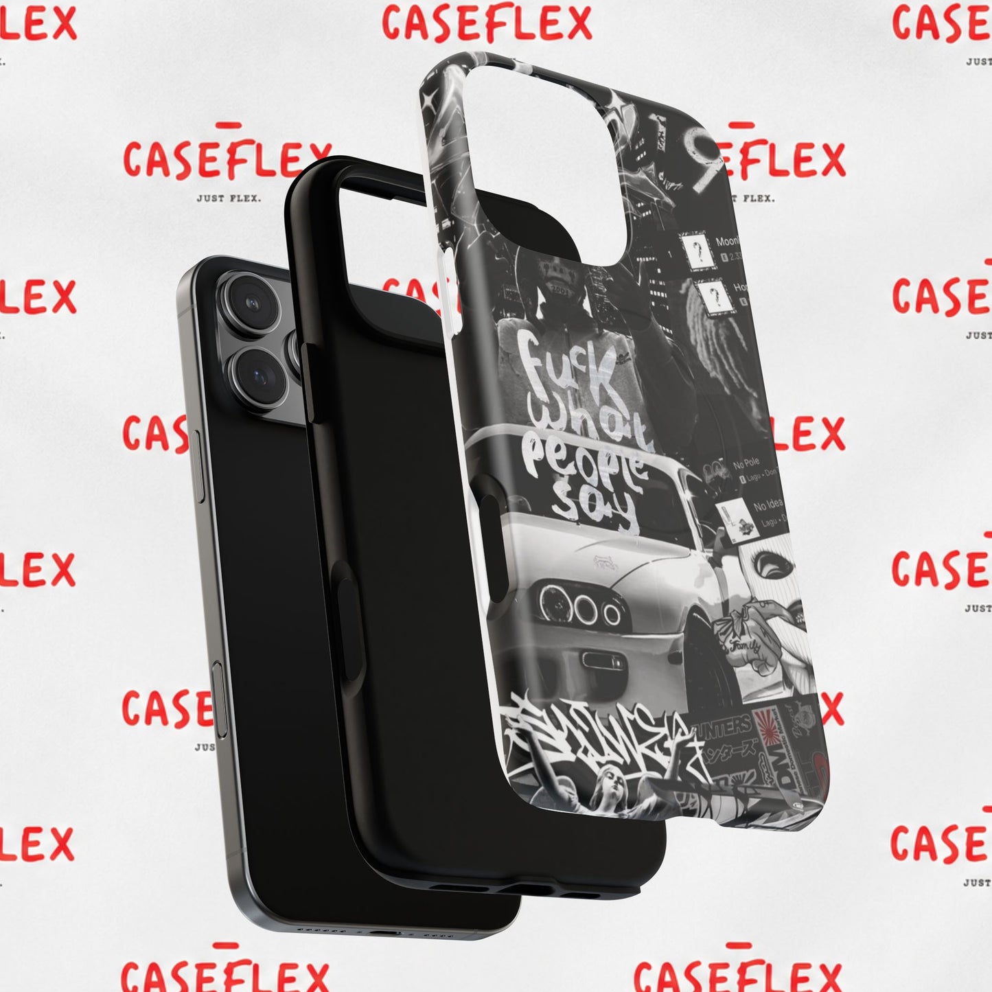 Graffiti Street Phone Case — “Fuck What People Say” Tough Magnetic Case