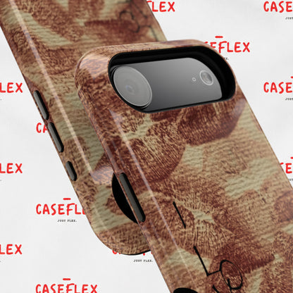 Kiss Print Impact-Resistant Phone Case — 'Love You' Vintage Lip Pattern
