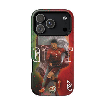 CR7 Portugal Soccer Tough Magnetic Phone Case — Cristiano Ronaldo ‘Grit’ Protective Cover