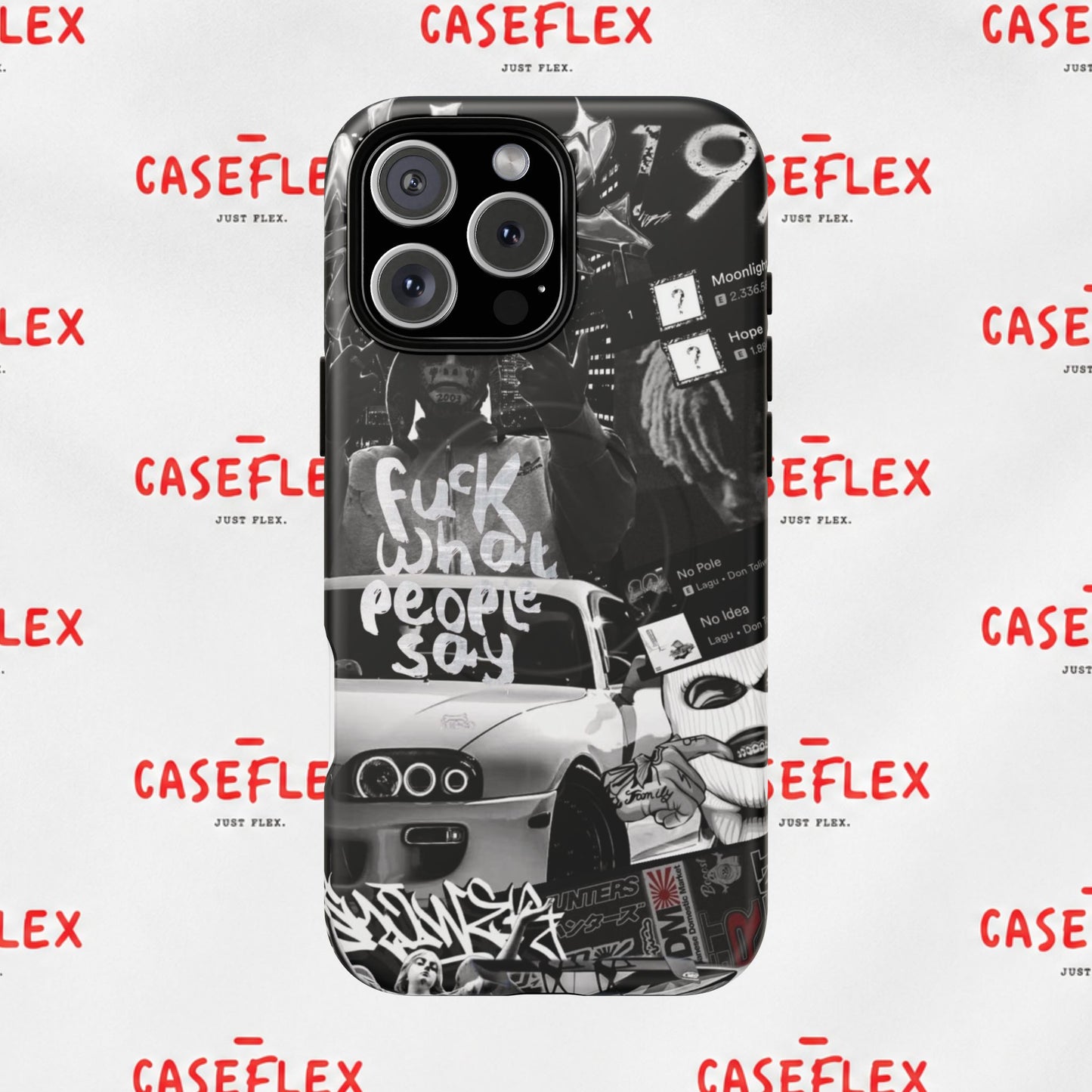 Graffiti Street Phone Case — “Fuck What People Say” Tough Magnetic Case