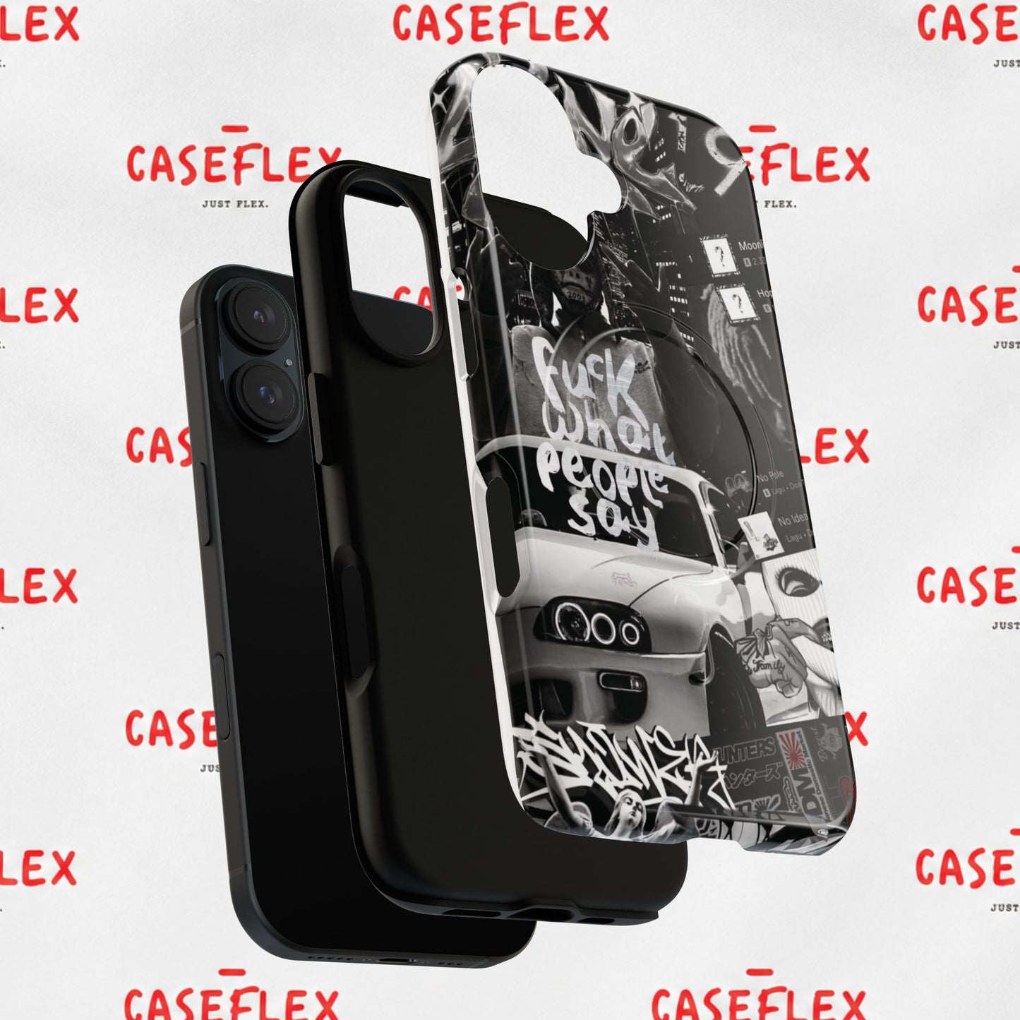 Graffiti Street Phone Case — “Fuck What People Say” Tough Magnetic Case