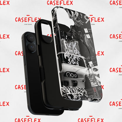 Graffiti Street Phone Case — “Fuck What People Say” Tough Magnetic Case