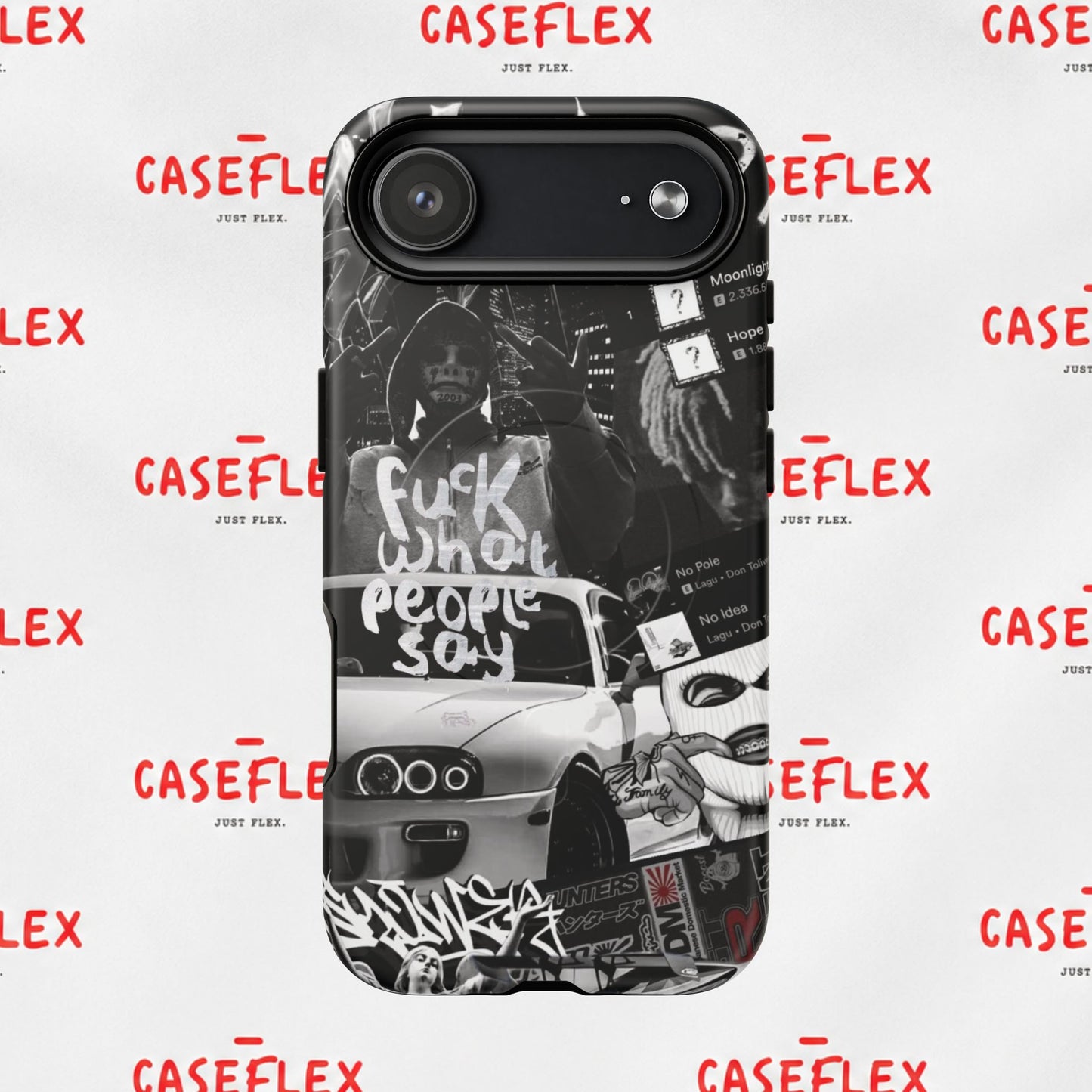 Graffiti Street Phone Case — “Fuck What People Say” Tough Magnetic Case
