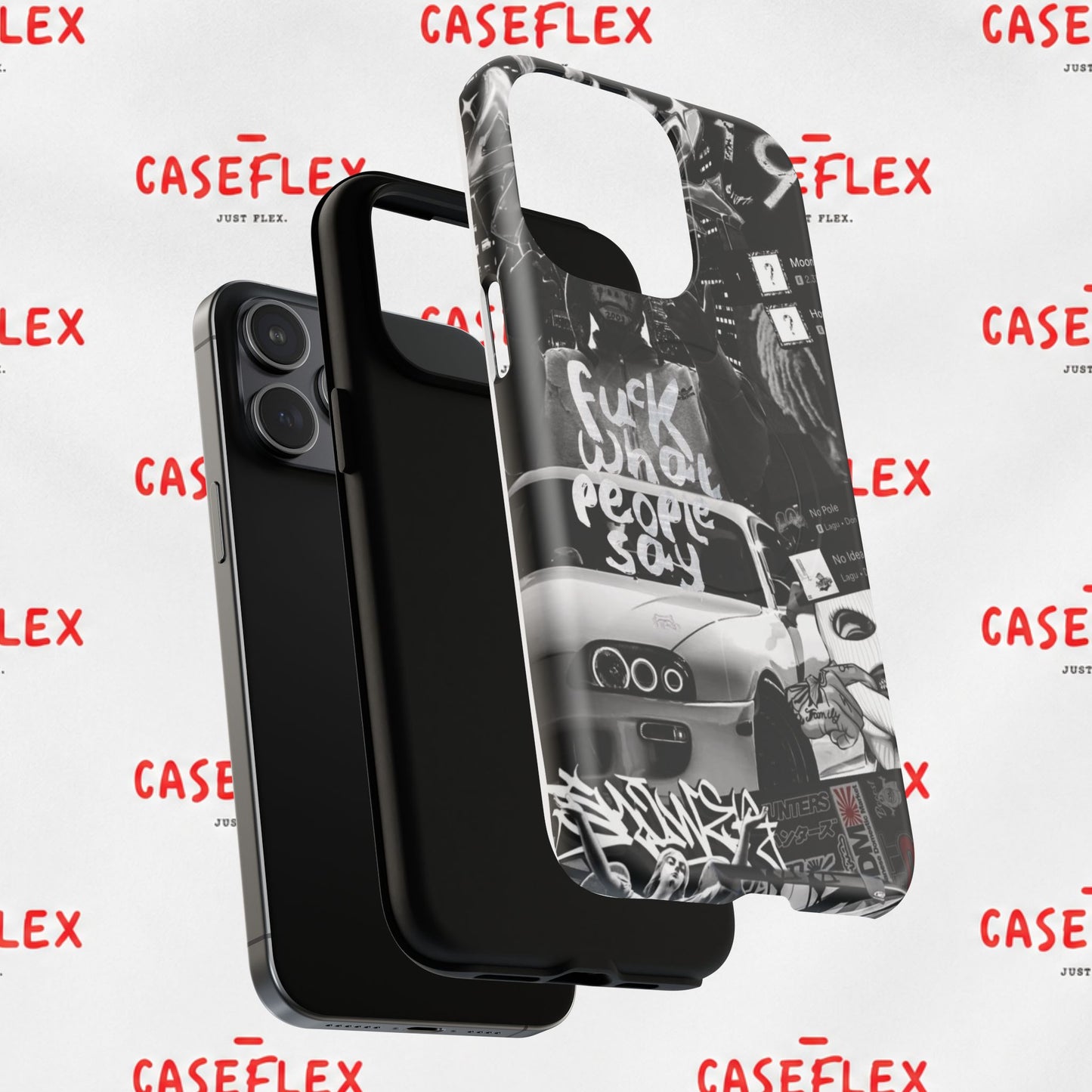 Graffiti Street Phone Case — “Fuck What People Say” Tough Magnetic Case