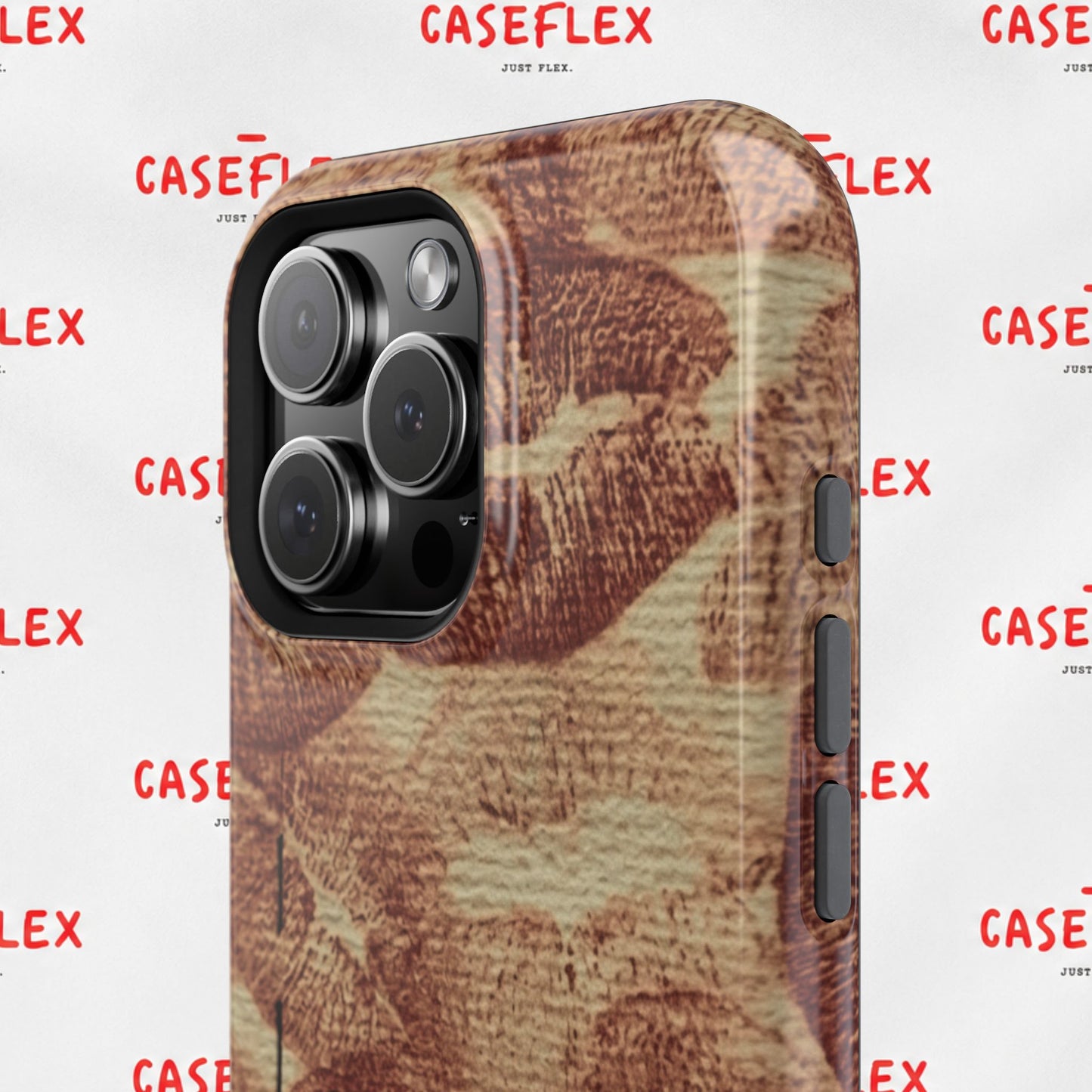 Kiss Print Impact-Resistant Phone Case — 'Love You' Vintage Lip Pattern