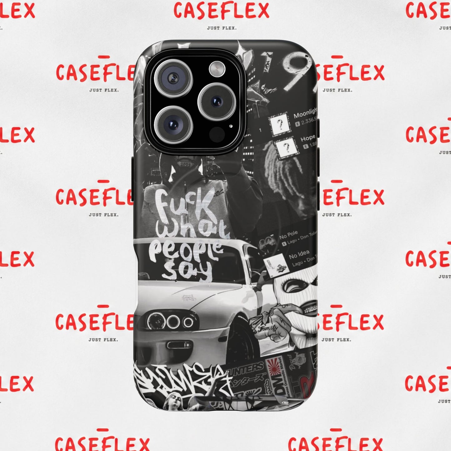 Graffiti Street Phone Case — “Fuck What People Say” Tough Magnetic Case
