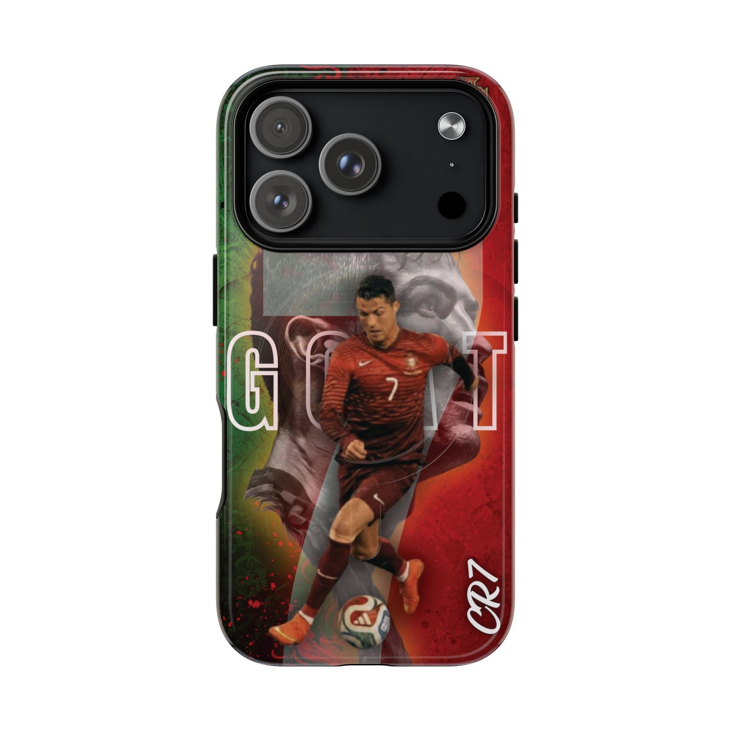 CR7 Portugal Soccer Tough Magnetic Phone Case — Cristiano Ronaldo ‘Grit’ Protective Cover