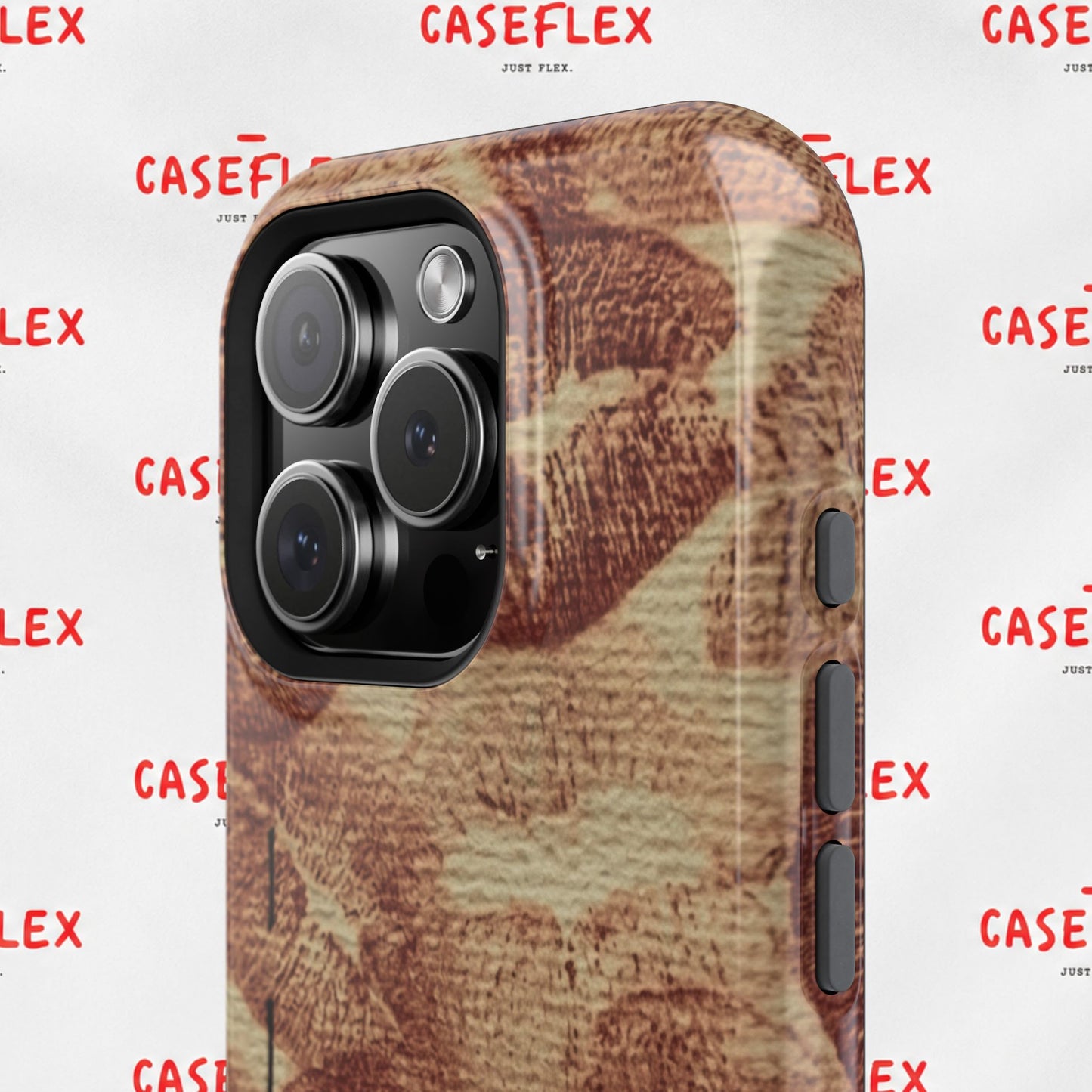 Kiss Print Impact-Resistant Phone Case — 'Love You' Vintage Lip Pattern