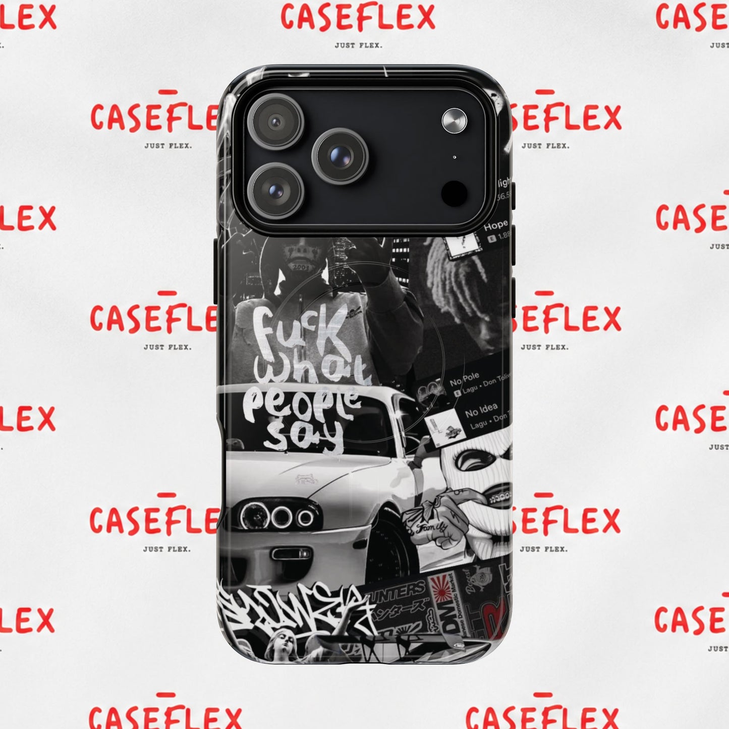 Graffiti Street Phone Case — “Fuck What People Say” Tough Magnetic Case