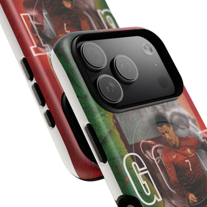 CR7 Portugal Soccer Tough Magnetic Phone Case — Cristiano Ronaldo ‘Grit’ Protective Cover